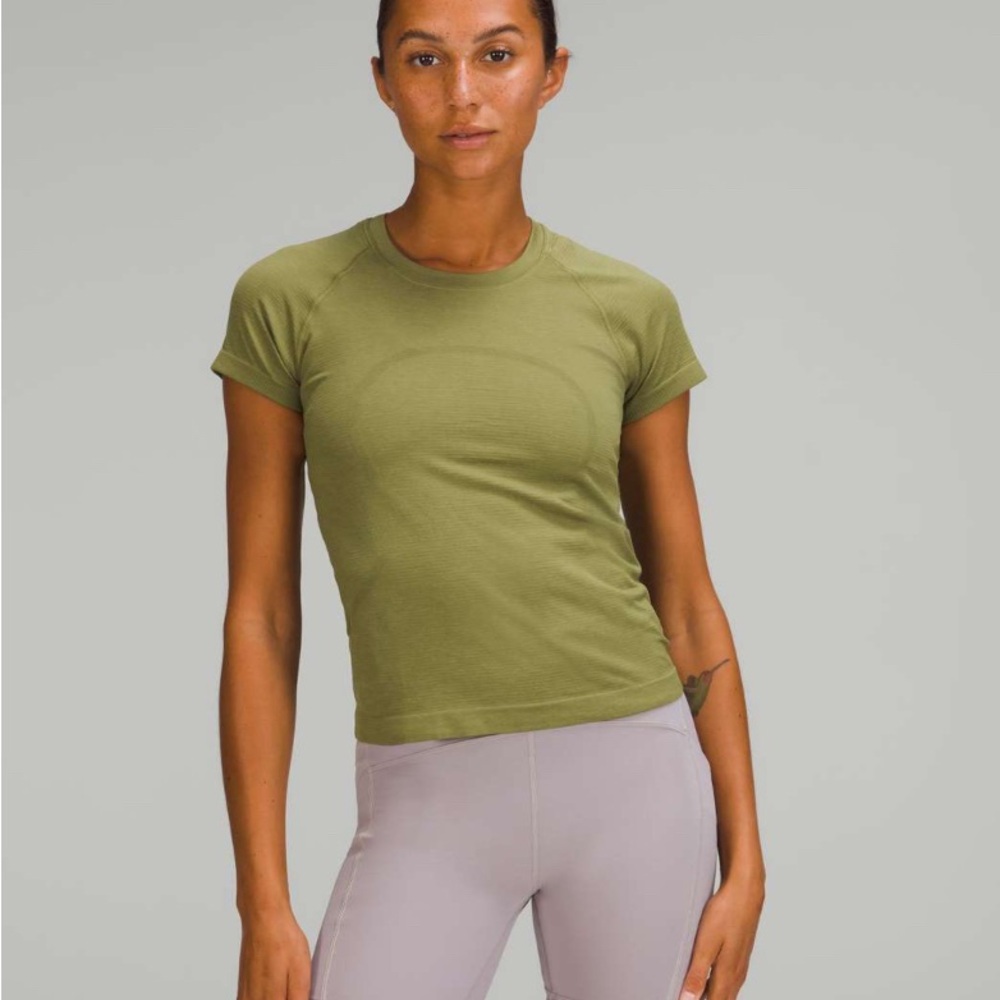 Lululemon Swiftly Tech Short Sleeve Shirt 2.0 *Race Length - Bronze Green - 8